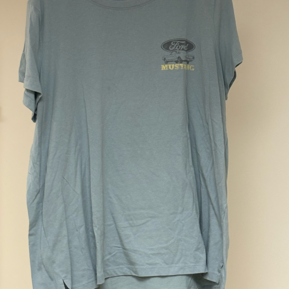 Maurices Light Blue Ford Mustang Graphic Tee